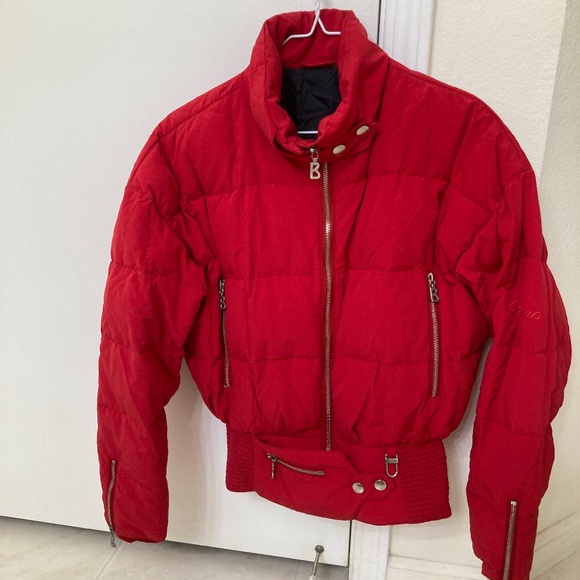 Bogner Jackets & Blazers - Vintage Bogner Red Goose Down Filled Puffer Ski Winter Jacket Women's Size 8